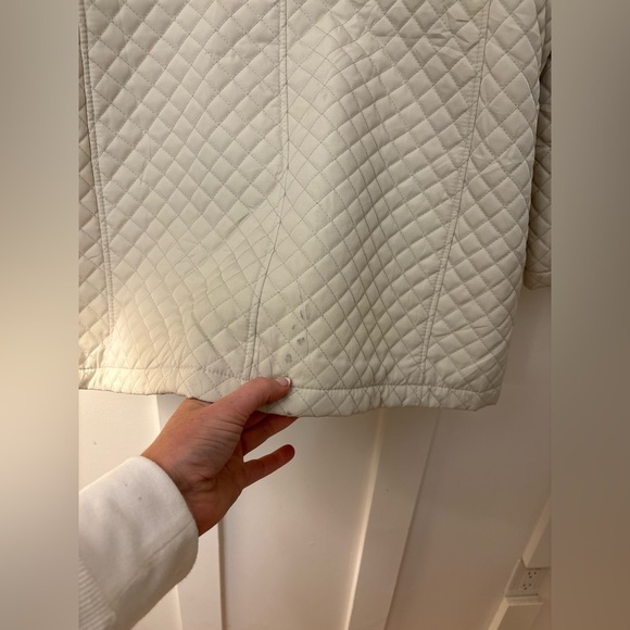 Vintage White Stag Quilted Cream Jacket Size Large - Picture 9 of 9
